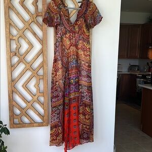 Bohemian Paisley Maxi Dress - Anthropologie